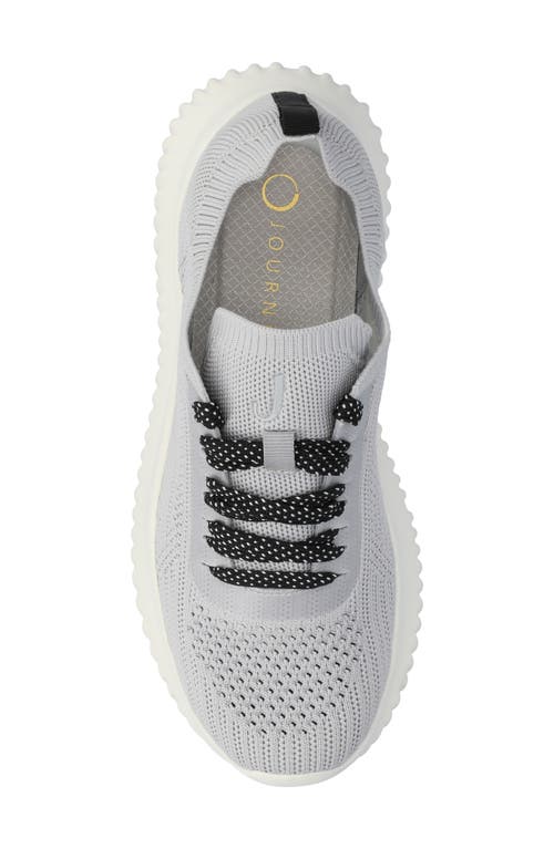 Shop Journee Collection Brena Knit Sneaker In Grey
