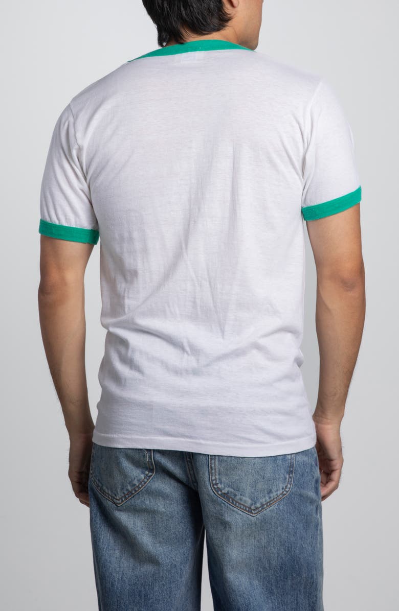 Elwood Vintage Stevenson Cross Country Ringer Tee, Alternate, color, White/ Green
