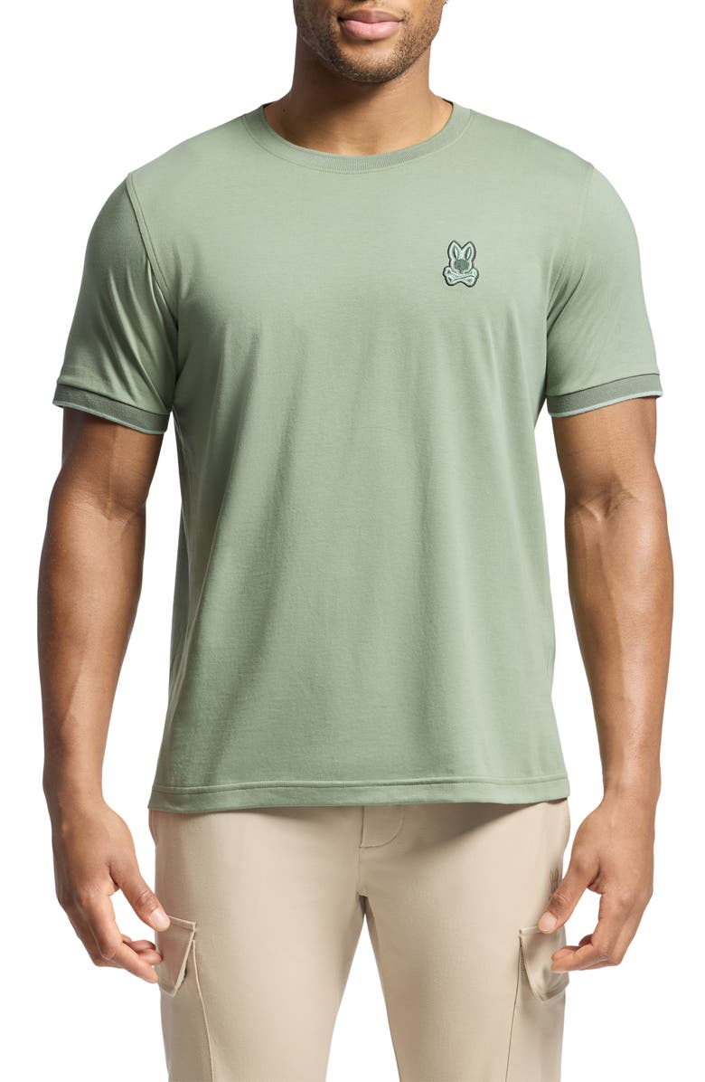 Psycho Bunny New Castle Bunny Appliqué T-Shirt, Main, color, 