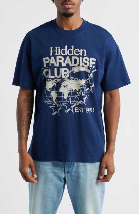 Hidden Paradise Cotton Graphic T-Shirt