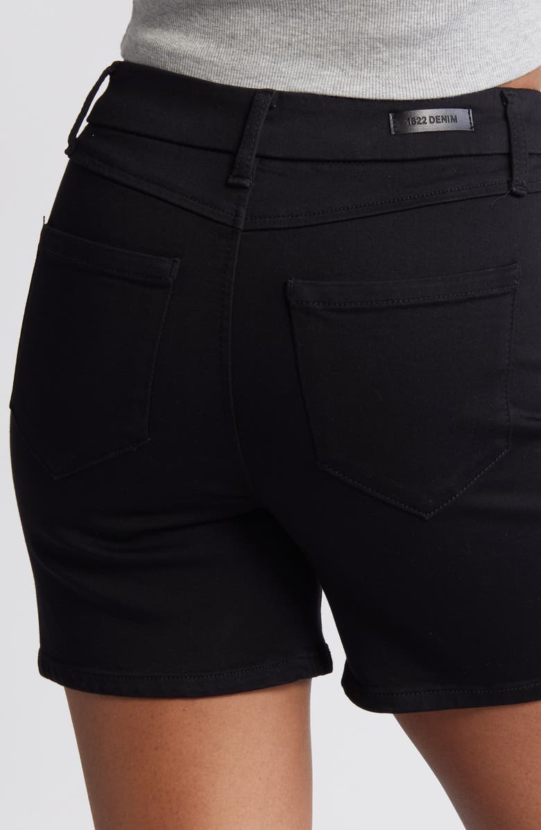 1822 Denim Better Butter High Waist Denim Shorts, Alternate, color, 