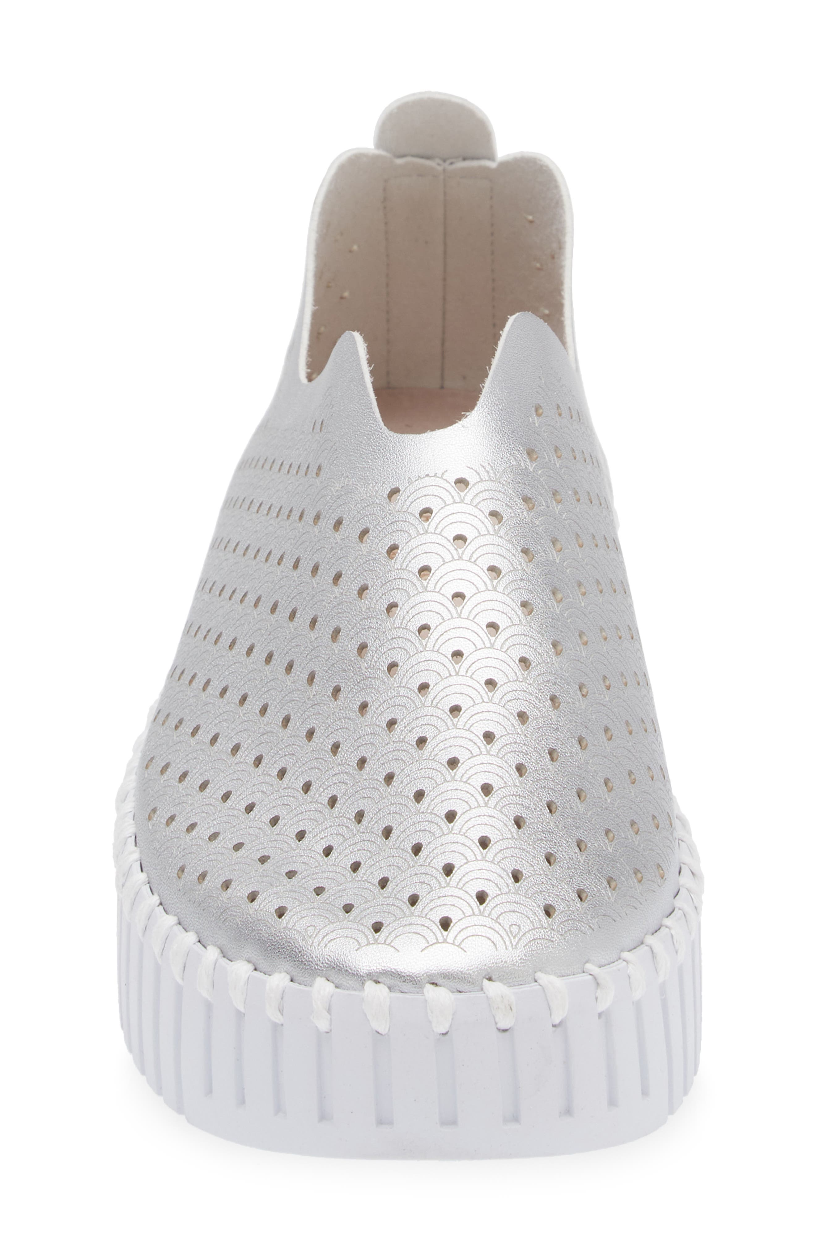 Tulip Sneaker, Alternate, color, SILVER