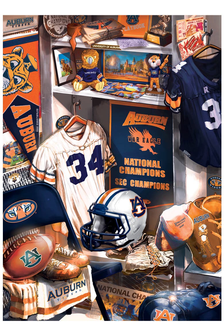 Auburn Tigers Locker Room 500pc Puzzle, Alternate, color, Multicolor