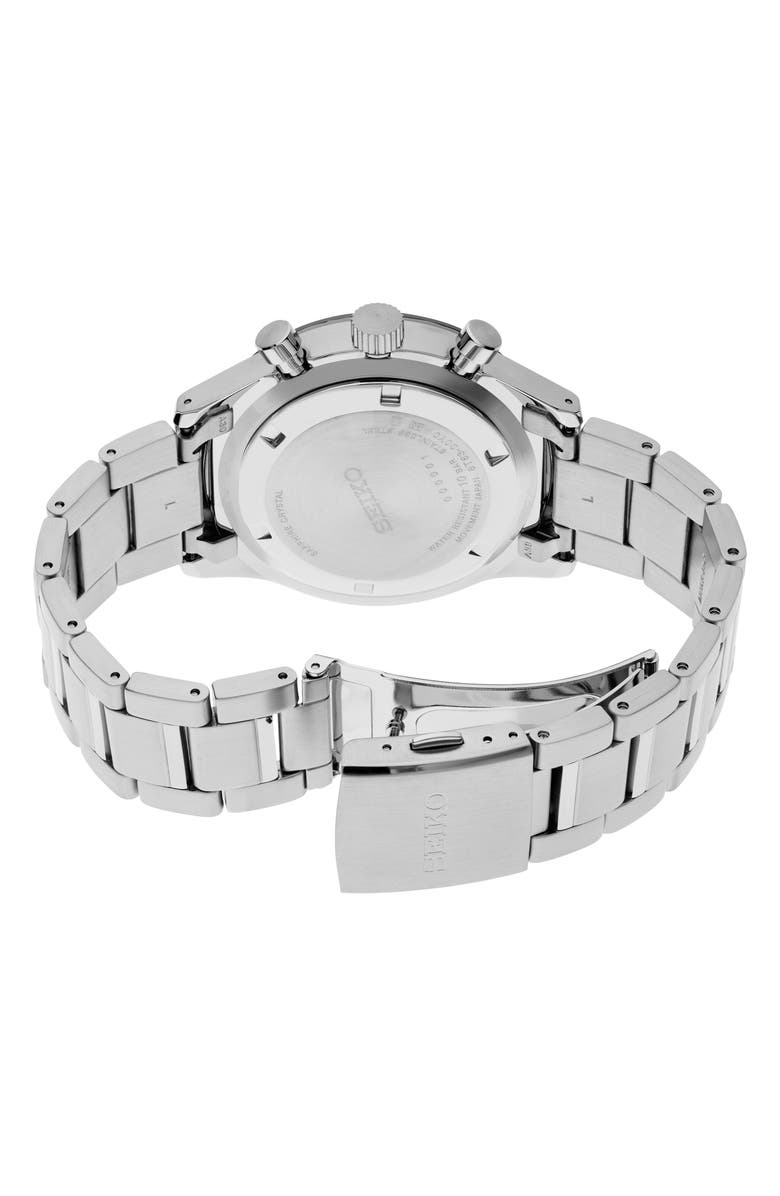 SEIKO WATCHES Essentials Chronograph Bracelet Watch, 43mm, Alternate, color, Blue