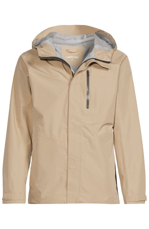 Lands' End Waterproof Rain Jacket In Champagne
