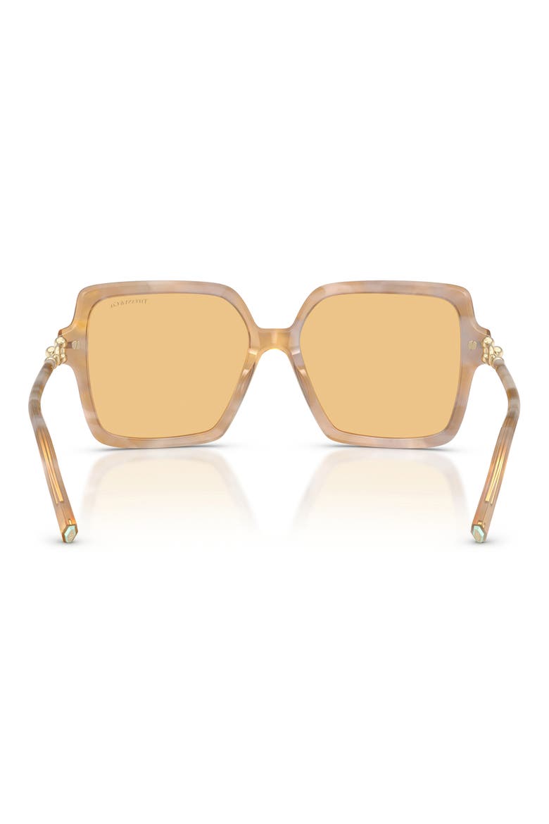 57mm Square Sunglasses, Alternate, color, PADPARADSCHA HAVANA / ORANGE