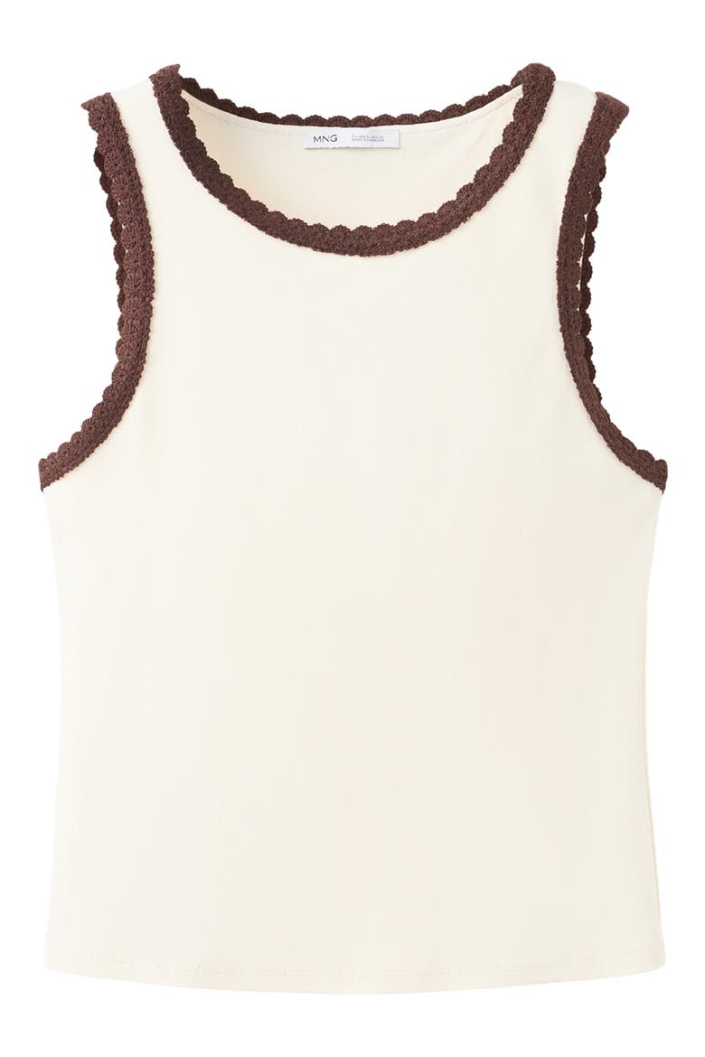 Scallop Crochet Tank, Alternate, color, ECRU