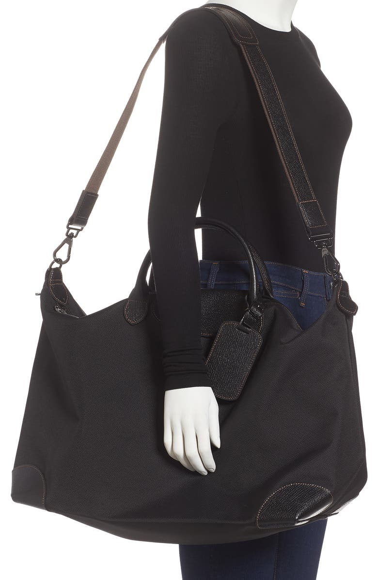 Longchamp Large Boxford Canvas & Leather Travel Bag, Alternate, color,