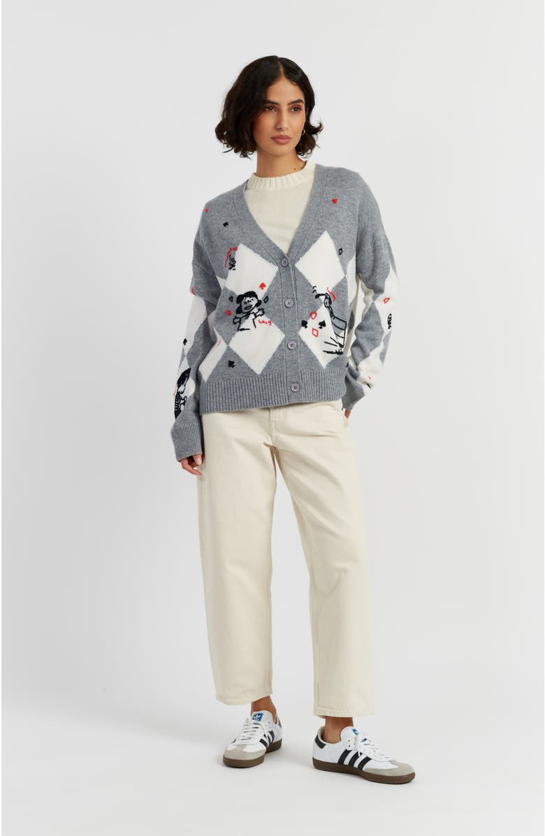 Chinti & Parker Wool Cashmere Peanuts Poker Cardigan, Alternate, color,