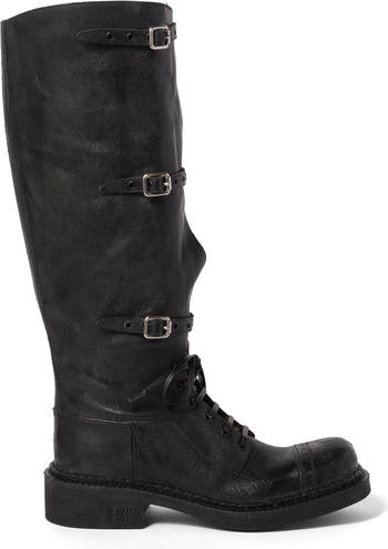 Miu Miu Split Shaft Tall Boot (Women) | Nordstrom
