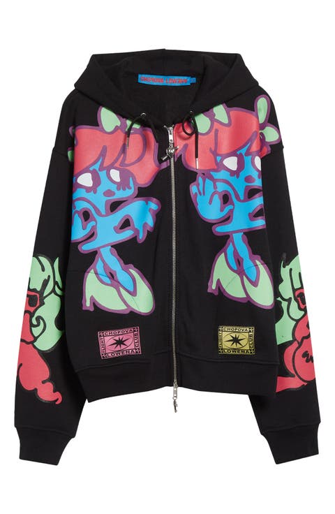 ジャケット・アウター CHOPOVA LOWENA Blue Knot Eye Hooded S Knot Eye Hooded Cardigan – Chopova Lowena
