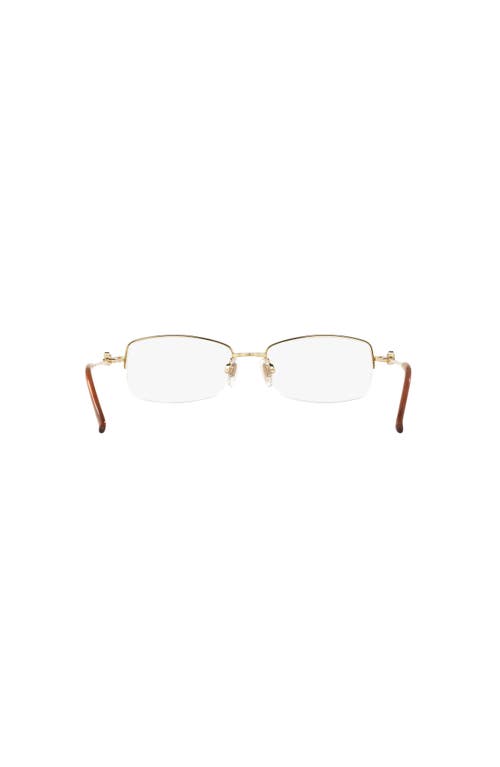 Sferoflex 51mm Square Optical Glasses In Gold