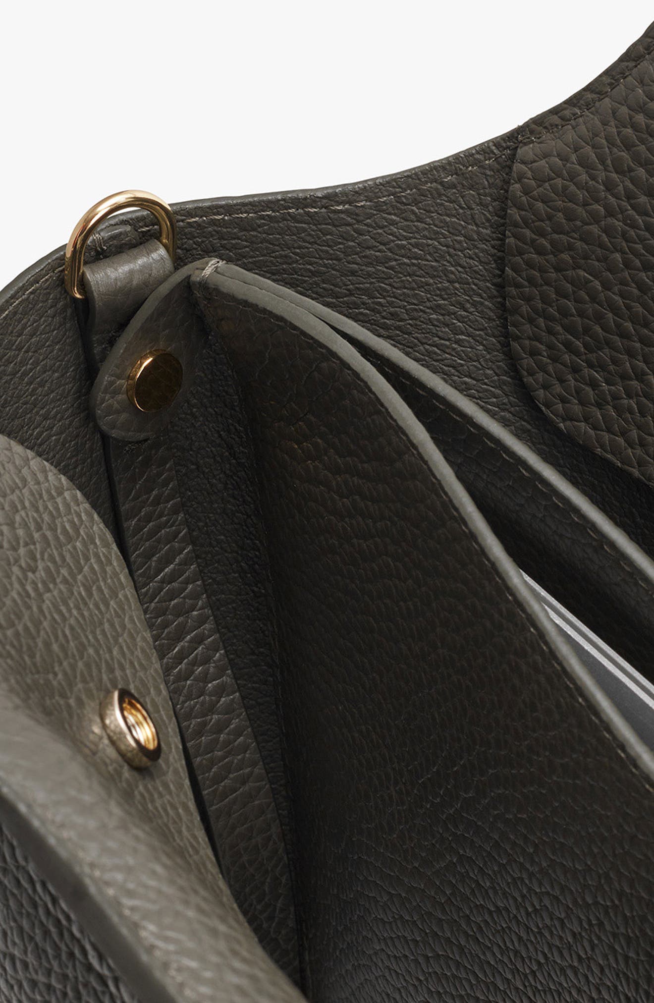 Cuyana System 13-Inch Leather Laptop Sleeve, Alternate, color, Dark Olive