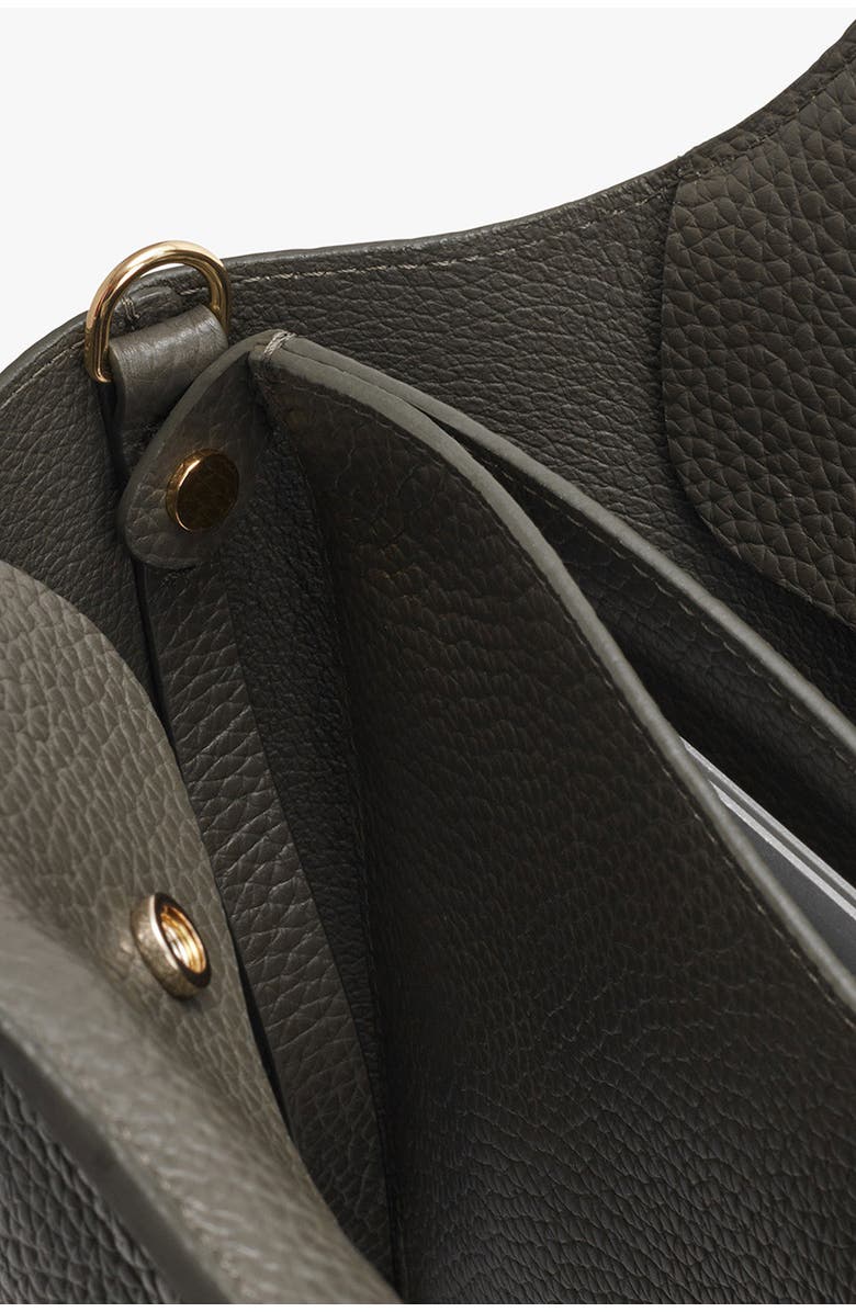 Cuyana System 13-Inch Leather Laptop Sleeve, Alternate, color, Dark Olive