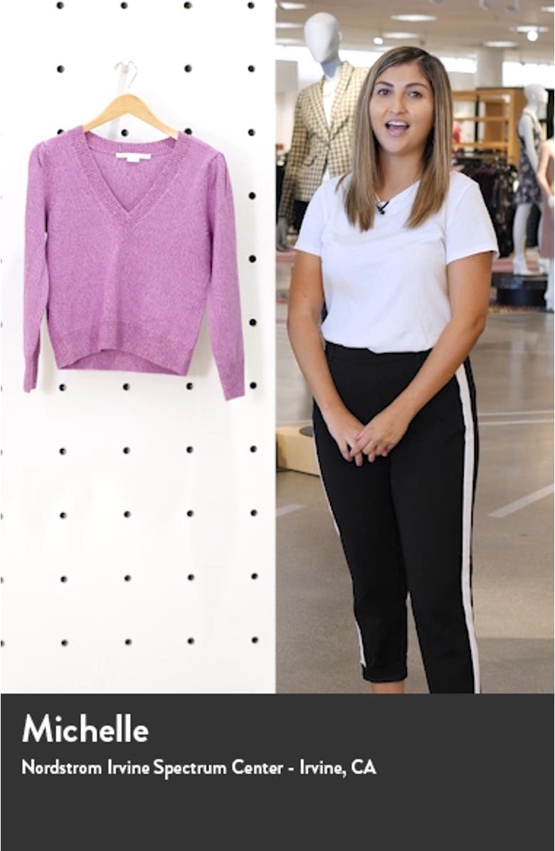 Kenia V-Neck Merino Wool Blend Sweater, sales video thumbnail