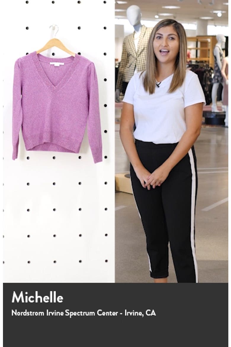 Kenia V-Neck Merino Wool Blend Sweater video
