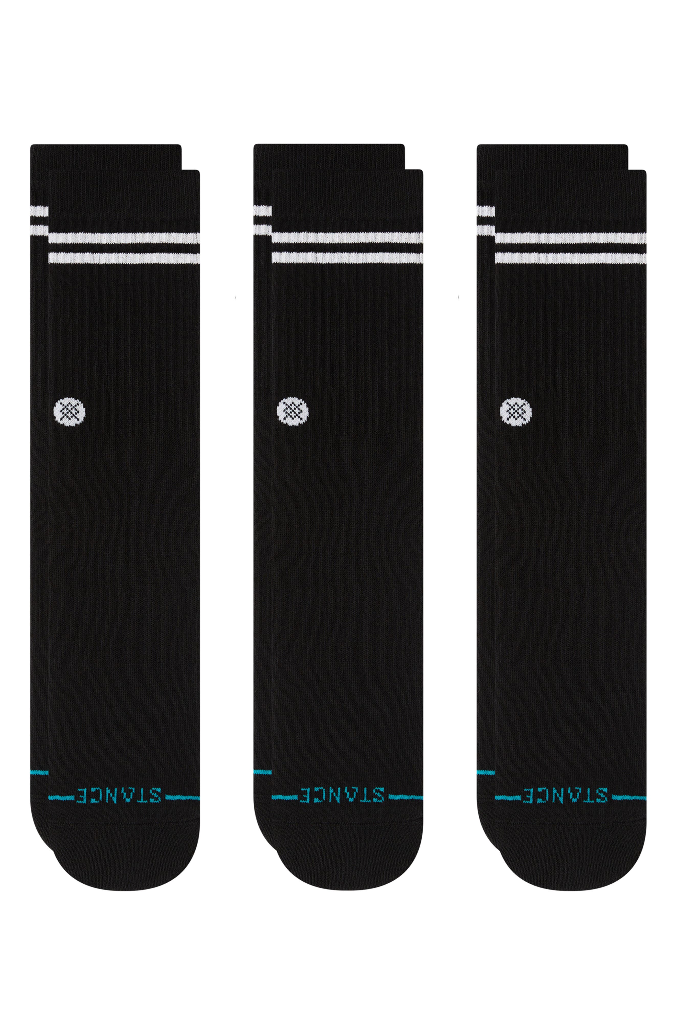 Stance Core 3-Pack Cotton Blend Crew Socks