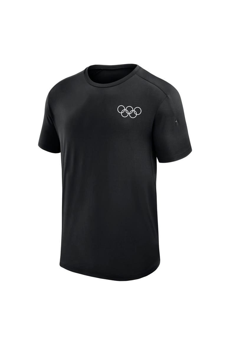 Men's Fanatics Branded Black Olympic Games Inspired Stack T-Shirt, Alternate, color, Black
