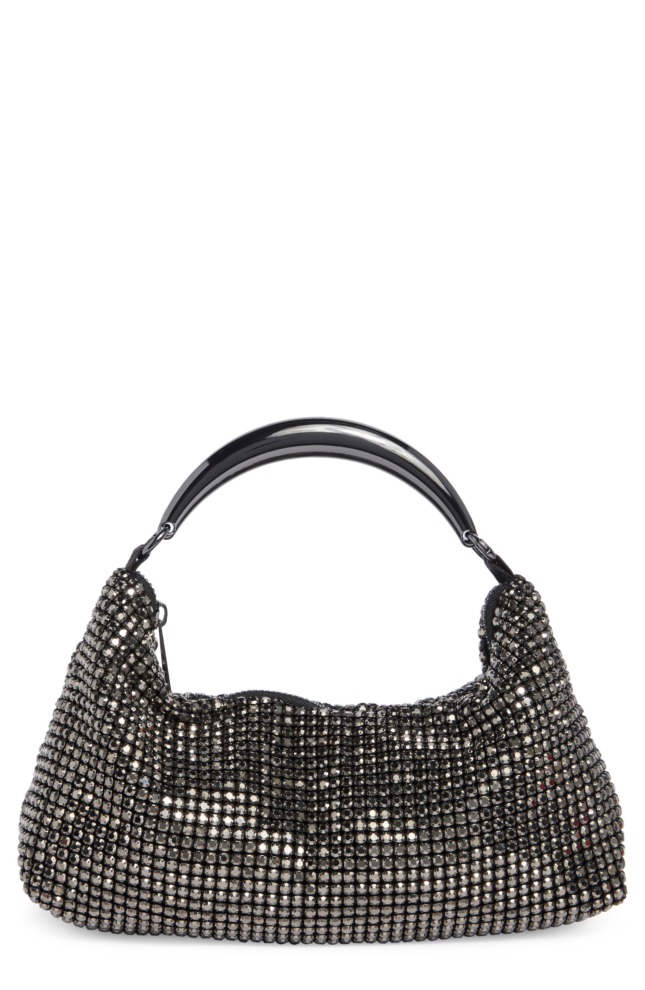 Rae Crystal Mesh Handheld Bag