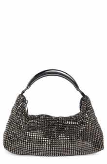 Rae Crystal Mesh Handheld Bag