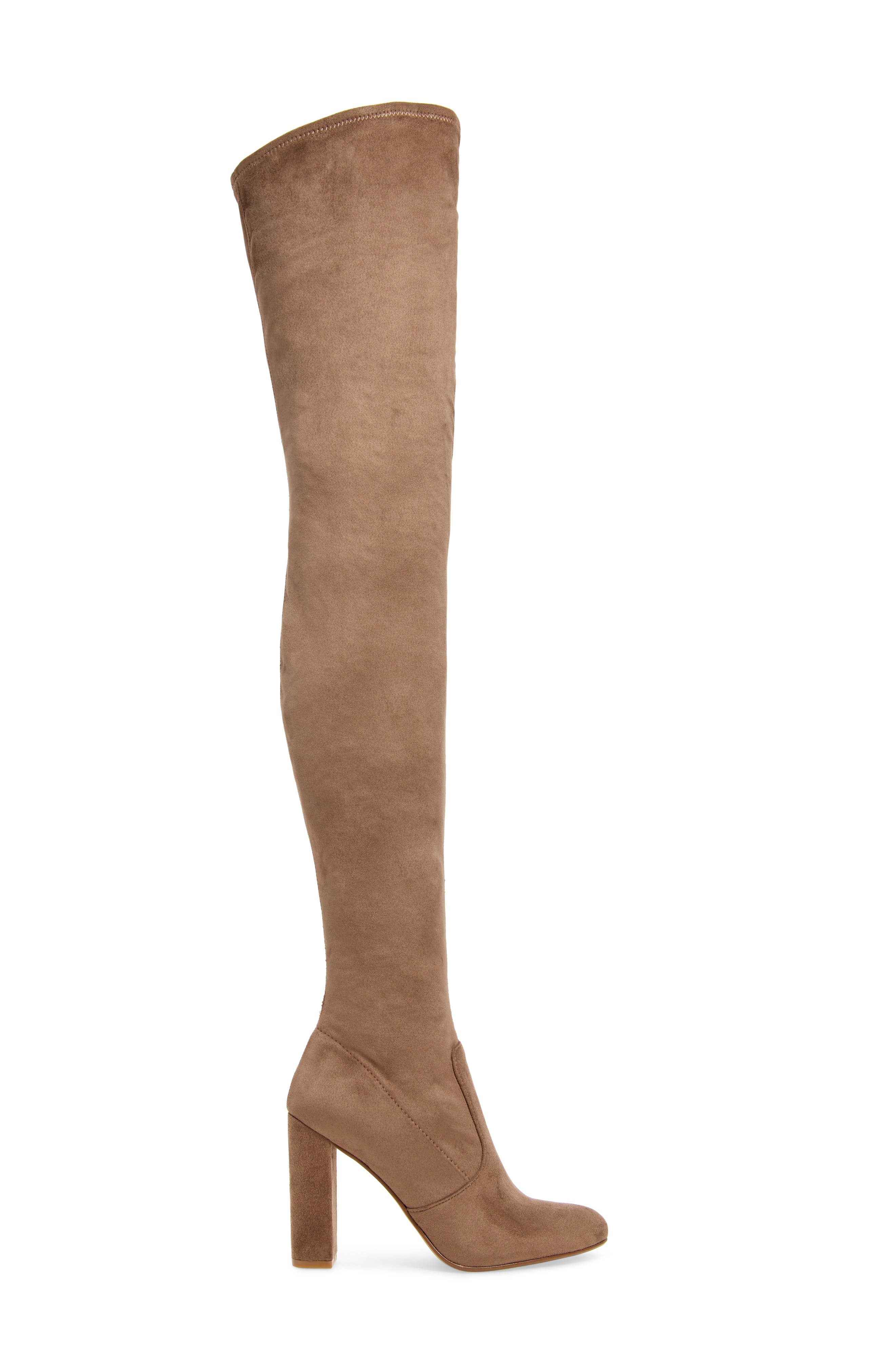 Ezra Thigh High Boot, Alternate, color, TAUPE