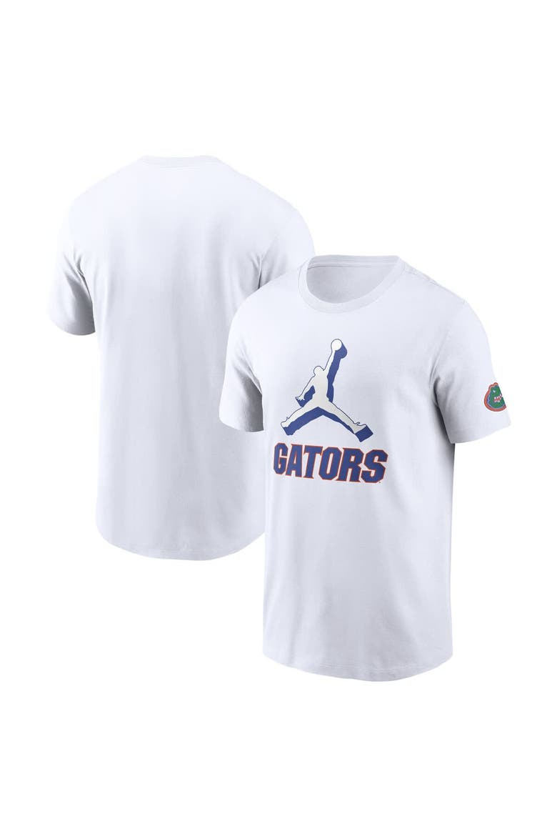Men's Jordan Brand White Florida Gators Primetime 2-Hit Swoosh T-Shirt, Alternate, color, White