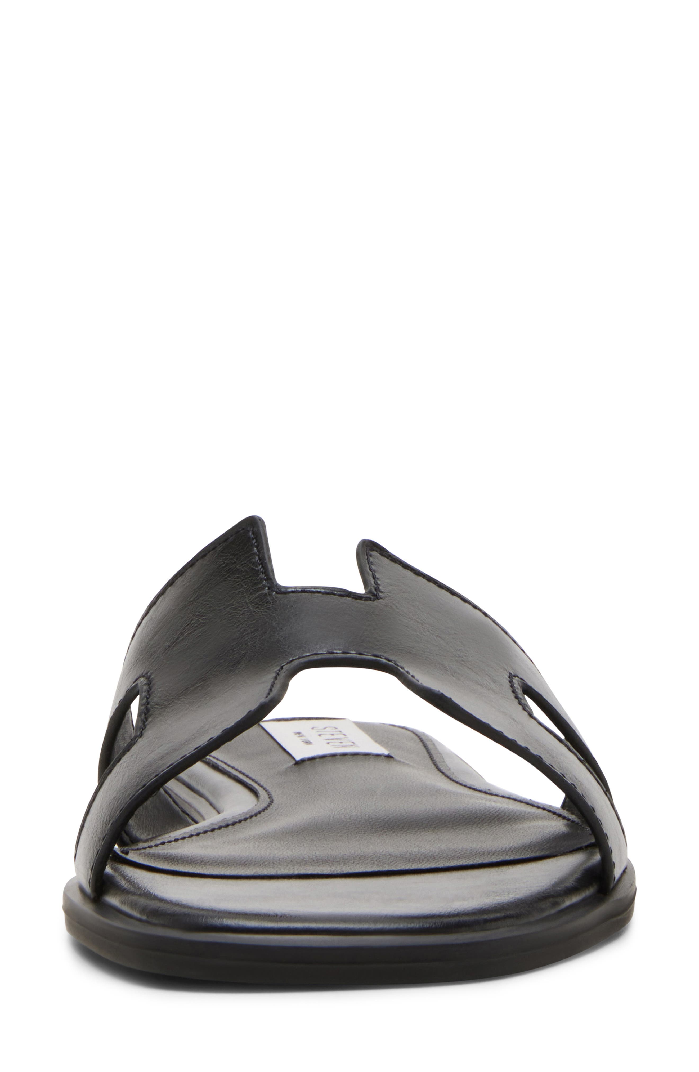 Steven New York Harlien Slide Sandal, Alternate, color, Black