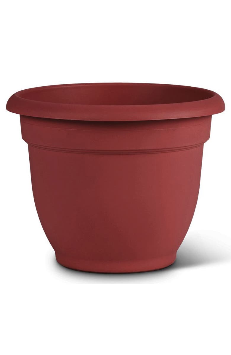 Bloem Ariana Pot Planter 12 Inch Burnt Red Resin Pot, Selfwatering, 3 Gallon, Alternate, color, Red