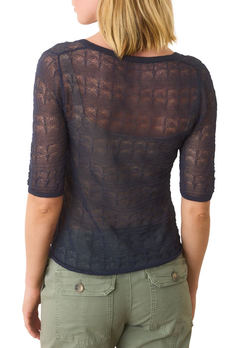 Alana Pointelle Stitch Sweater, Alternate, color, MOOD INDIGO