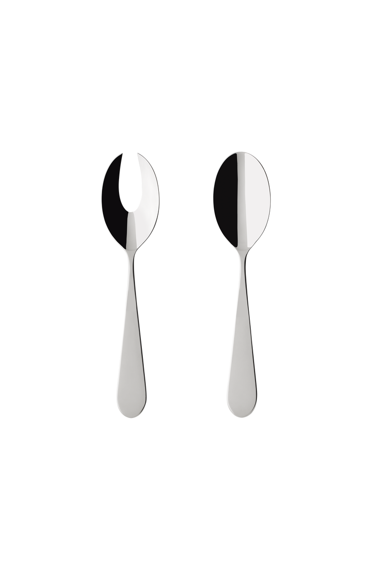 Sereno XXL Salad Serving Set, Main, color, silver/platinum