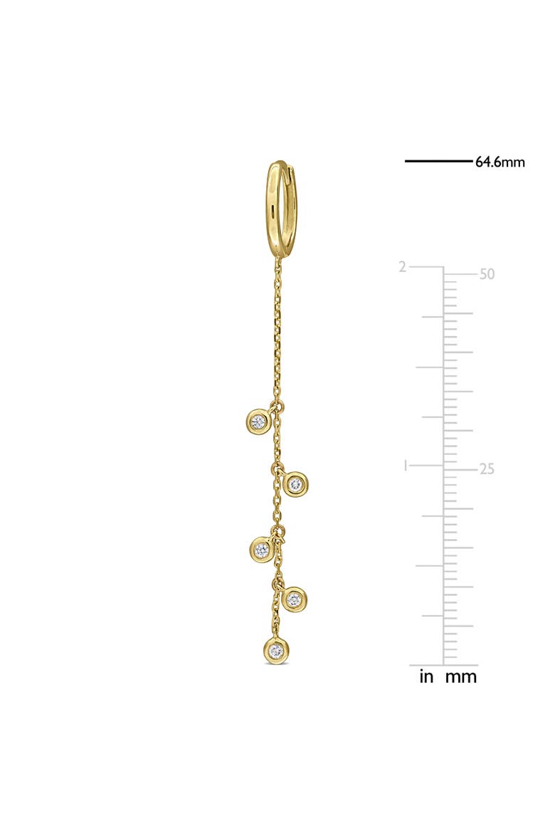 Lab-Grown Diamond Drop Earrings 14k, Alternate, color, Yellow Gold