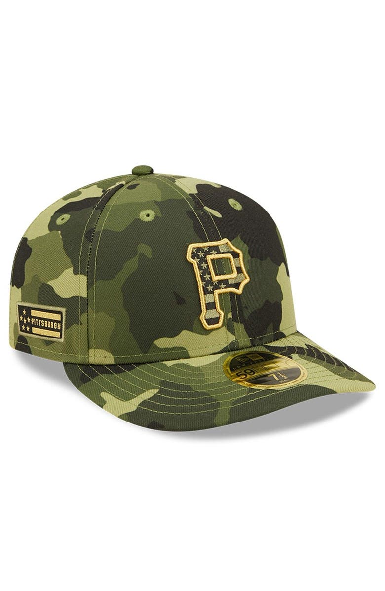 New Era Men's New Era Camo Pittsburgh Pirates 2022 Armed Forces Day On-Field Low Profile 59FIFTY, Alternate, color, 
