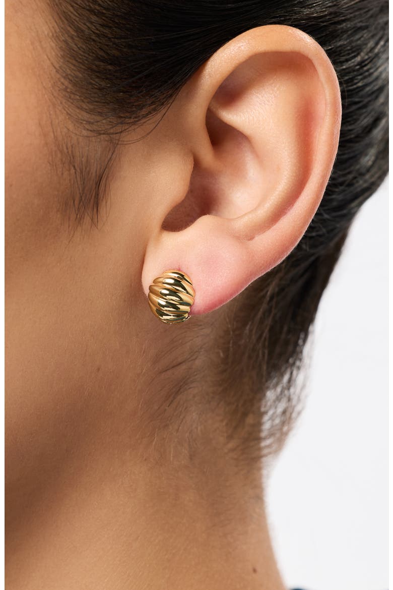 Statement Earrings - Colton Mini, Alternate, color, Gold