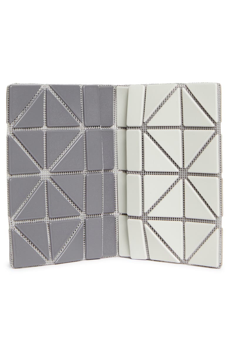 Bao Bao Issey Miyake Colorblock Card Case, Alternate, color, Dark Gray X Light Gray