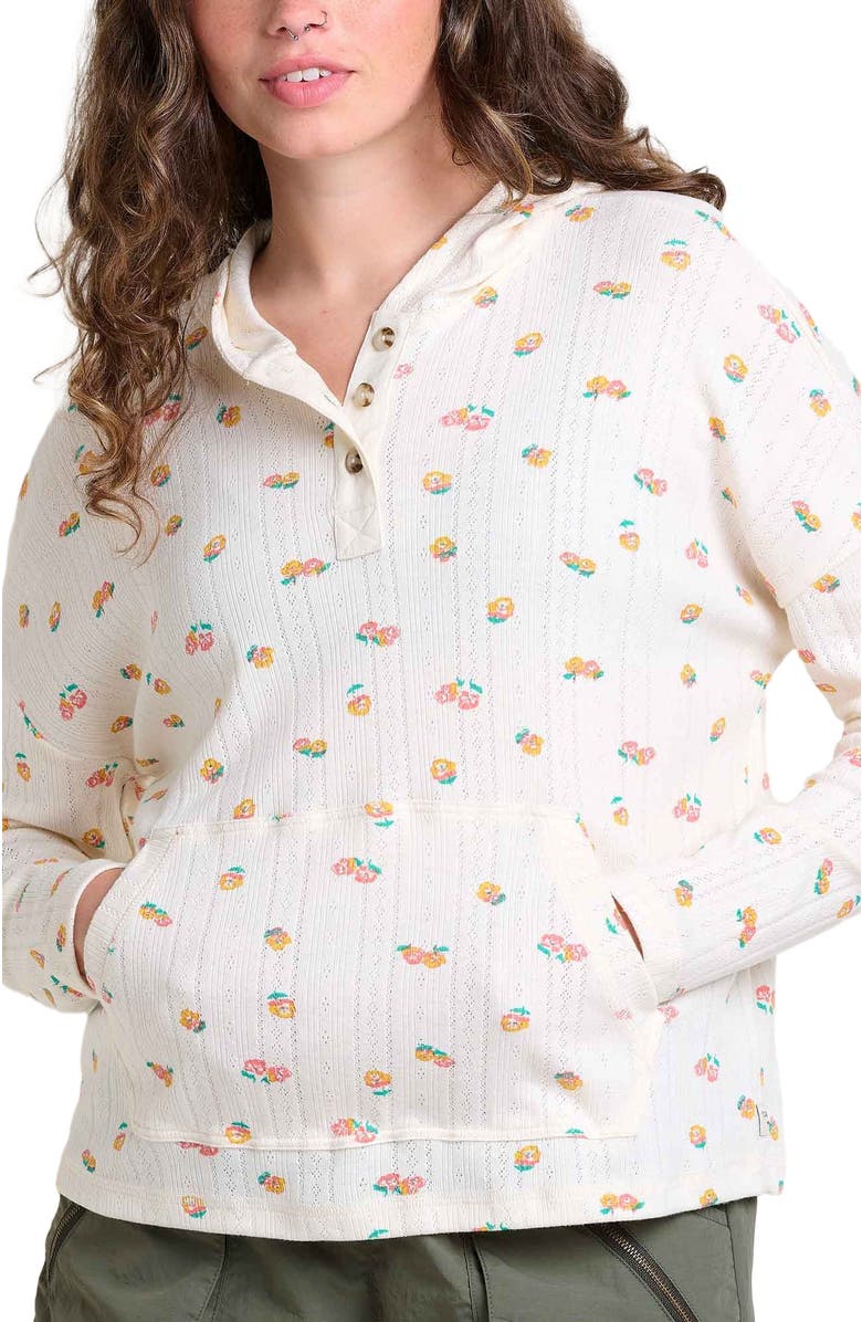 Toad & Co Foothill Pointelle Long Sleeve Hoodie, Alternate, color, 