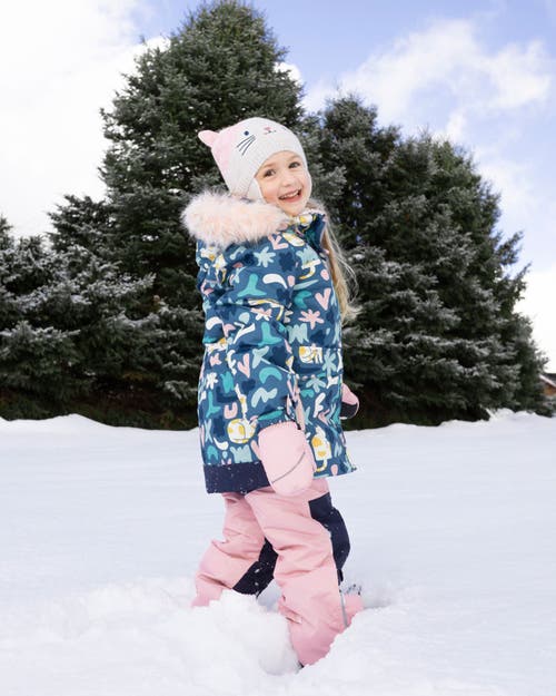 Deux Par Deux Two-piece Discover Snowsuit With Jacket In Green