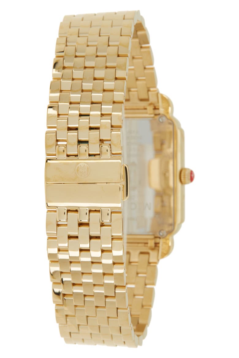 Deco II Two Hand Diamond Bracelet Watch - 0.11ct., Alternate, color, GOLD