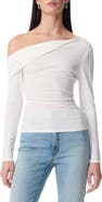 Robert Rodriguez Simonette Twisted One-Shoulder Long Sleeve Top