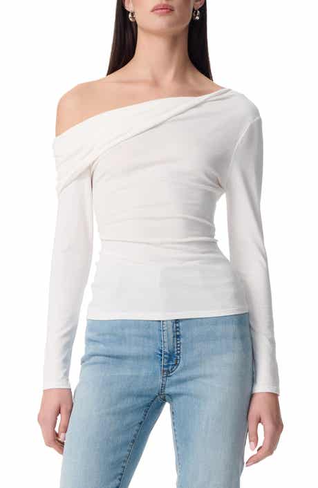 Robert Rodriguez Simonette Twisted One-Shoulder Long Sleeve Top