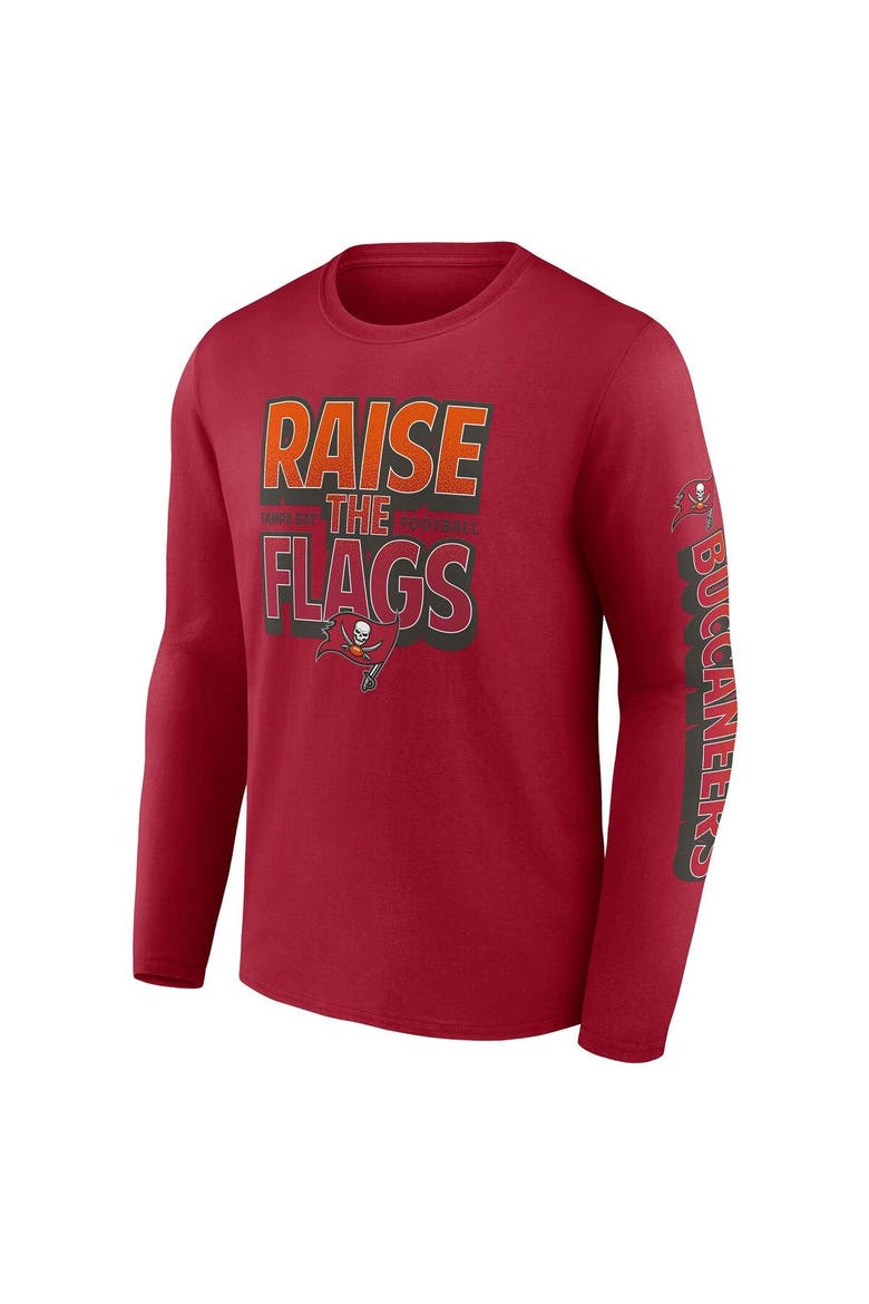 Men's Fanatics Branded Red Tampa Bay Buccaneers Hometown Collection Sweep Long Sleeve T-Shirt, Alternate, color, Red