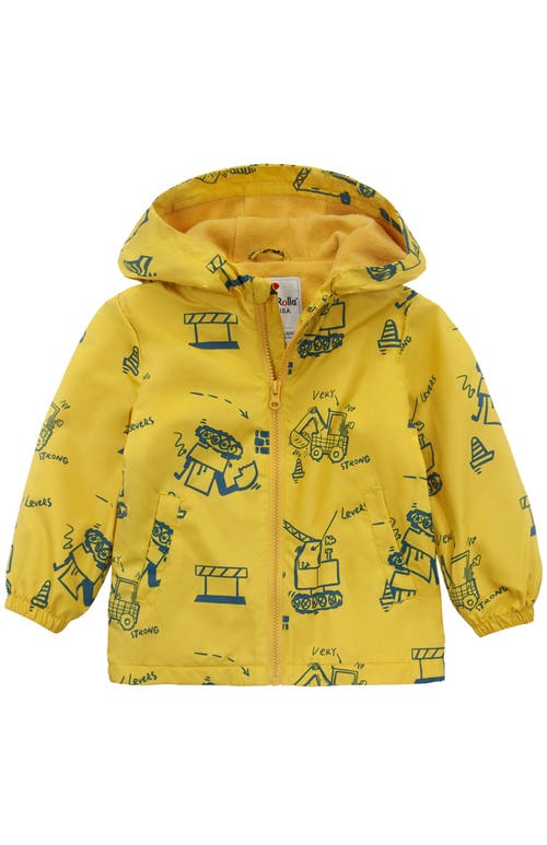 Rokka&rolla Toddler Lightweight Fleece Lined Jacket In Yellow