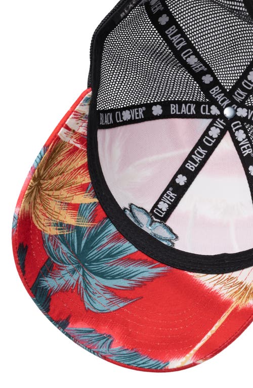 Black Clover Island Luck 23 Snapback Cap In Red