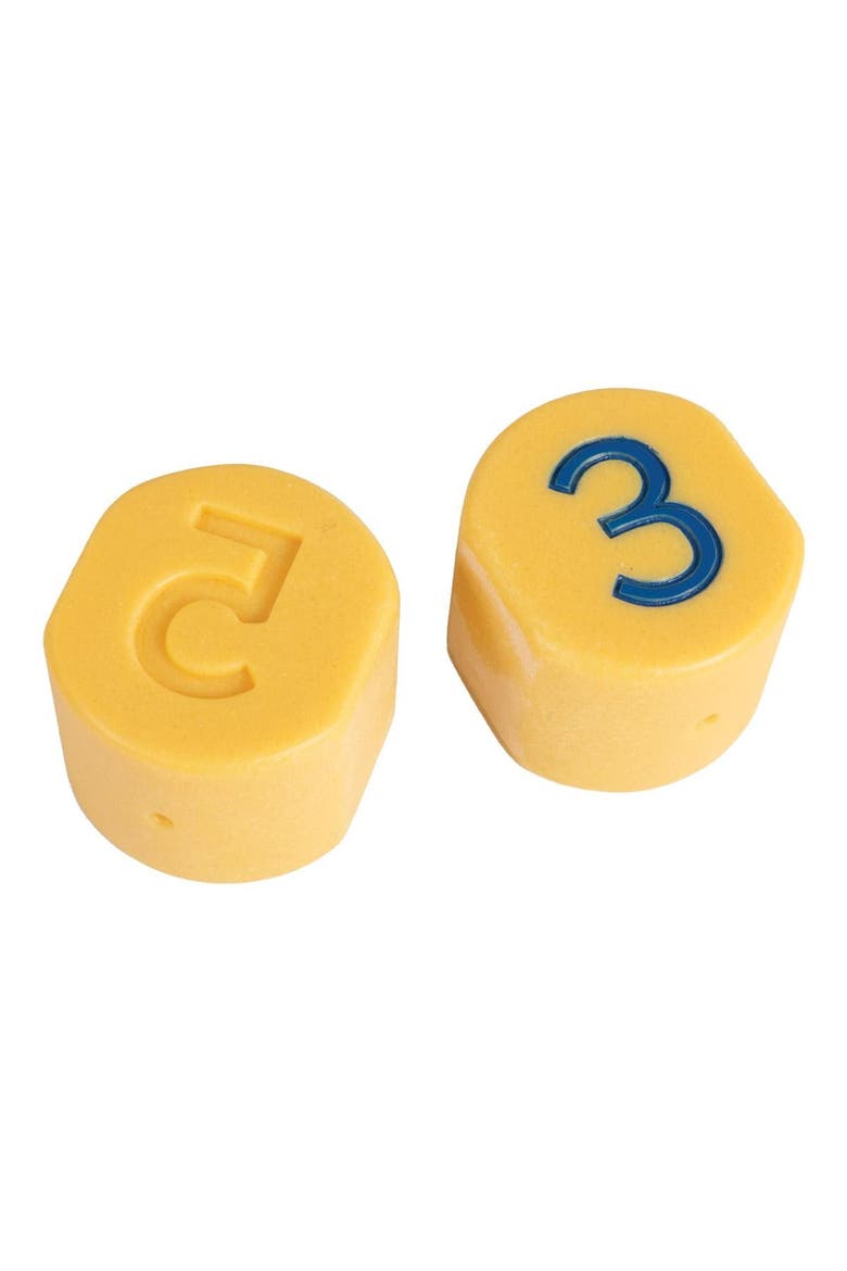 Number Stamping Stones - 10 pieces, Alternate, color, Multicolored