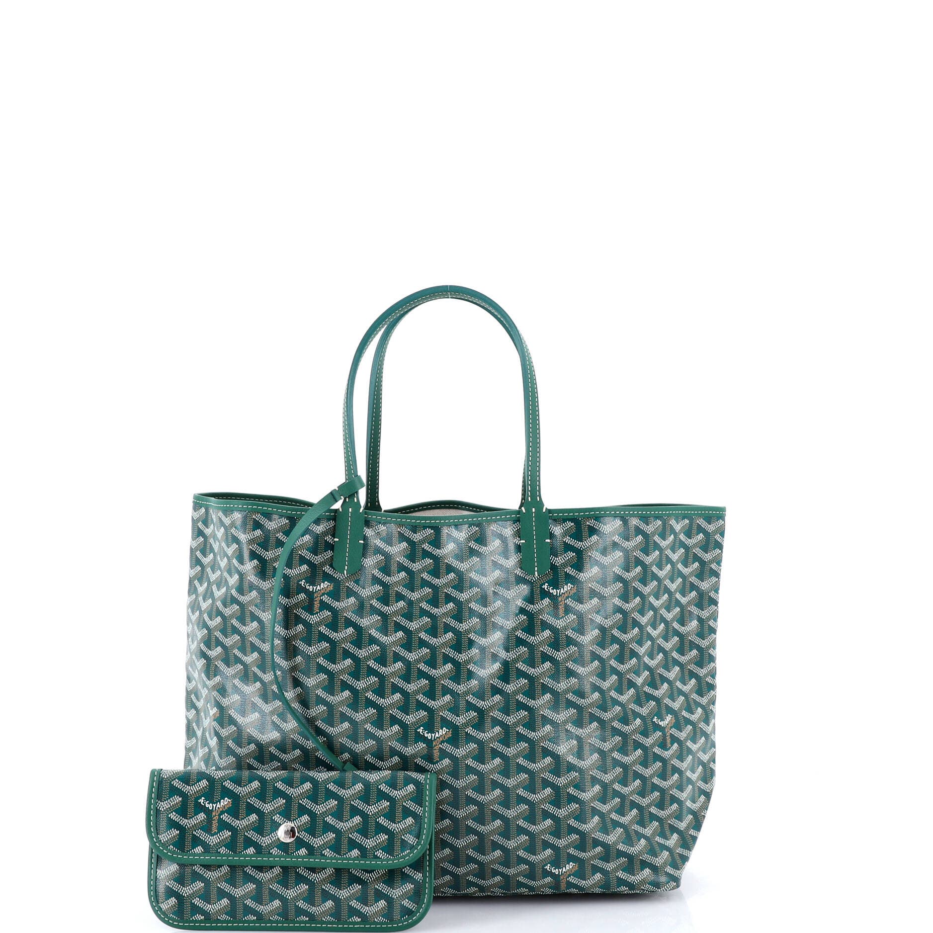 Pre-Owned Goyard Saint Louis Tote Coated Canvas PM, Alternate, color, Green
