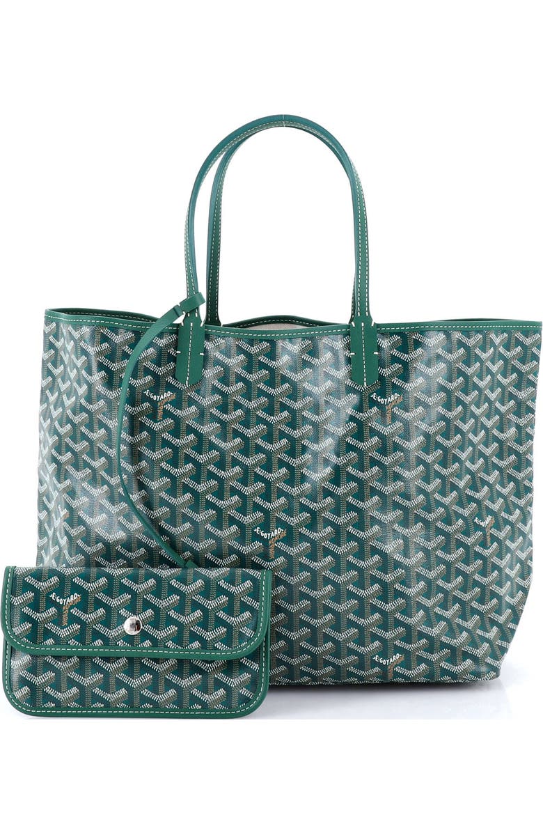 Pre-Owned Goyard Saint Louis Tote Coated Canvas PM, Alternate, color, Green