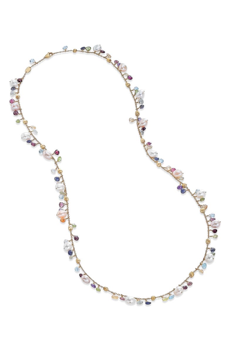 Marco Bicego Paradise Long Charm Necklace, Main, color,