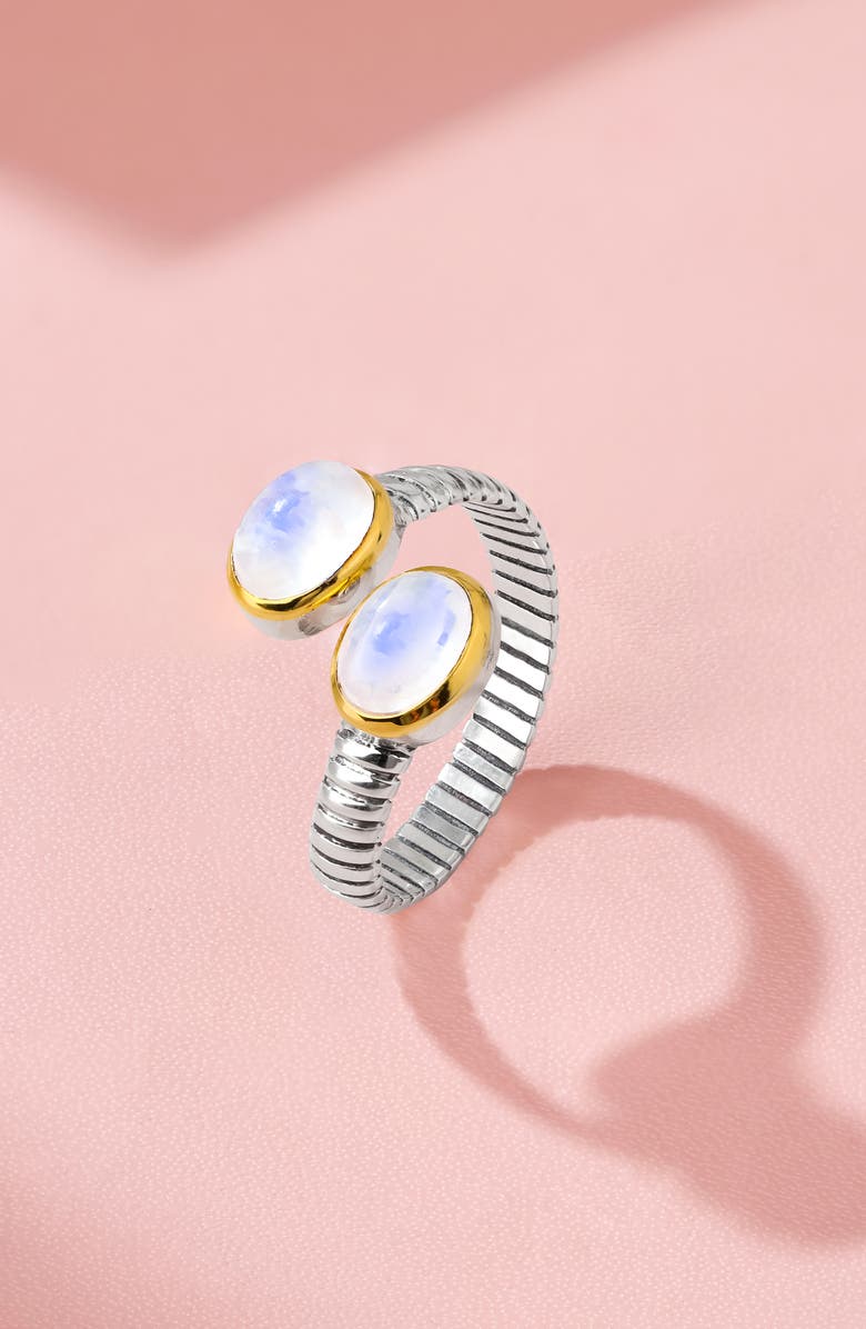 YS GEMS Moonstone Bypass Ring, Alternate, color, Blue