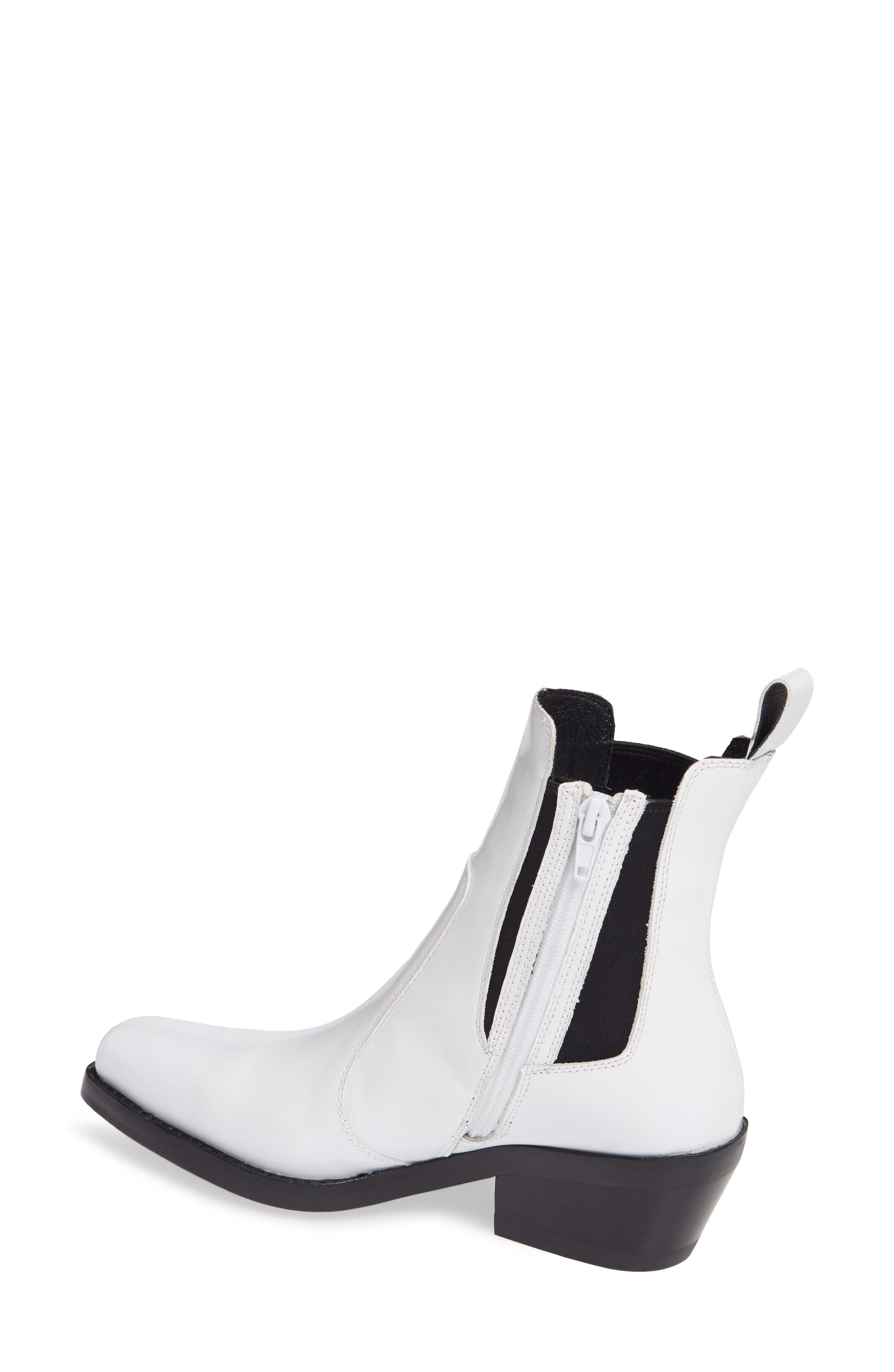 Poker Chelsea Boot, Alternate, color, WHITE BOX BLACK TIP