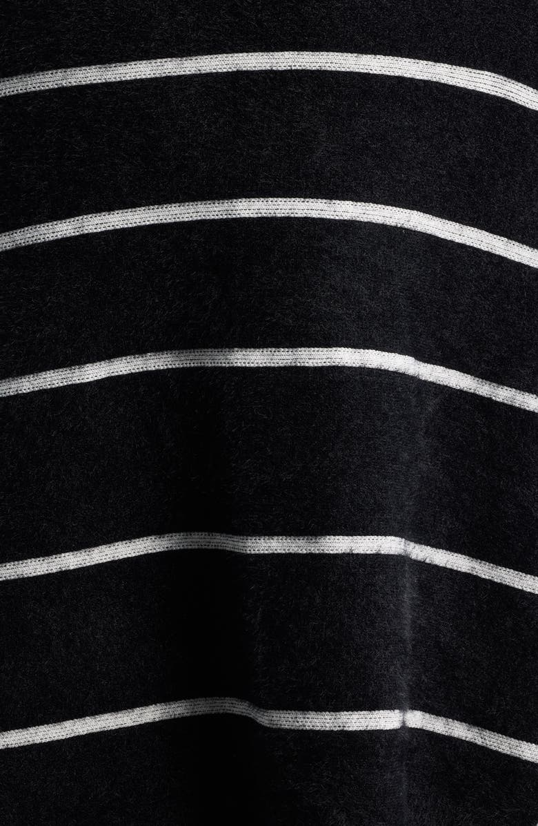 NIKKI LUND Lagertha Faux Fur Trim Wrap, Alternate, color, Black