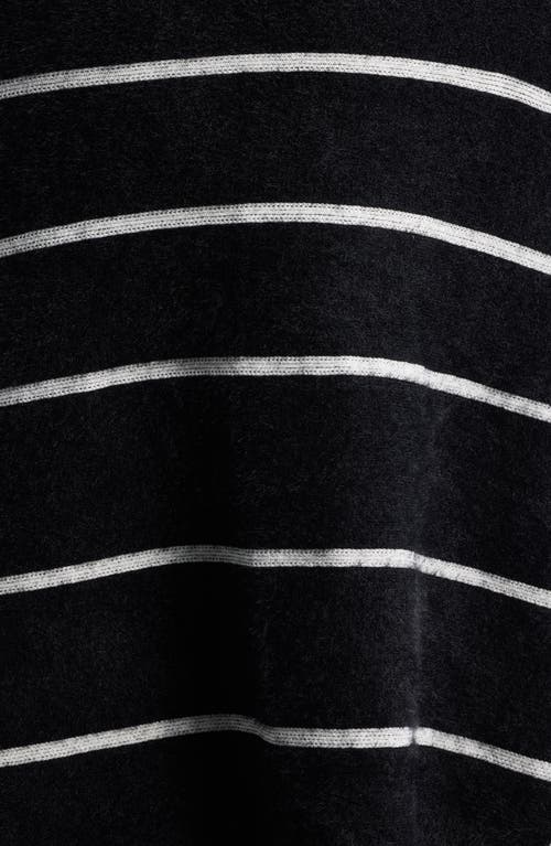 Nikki Lund Lagertha Faux Fur Trim Wrap In Black